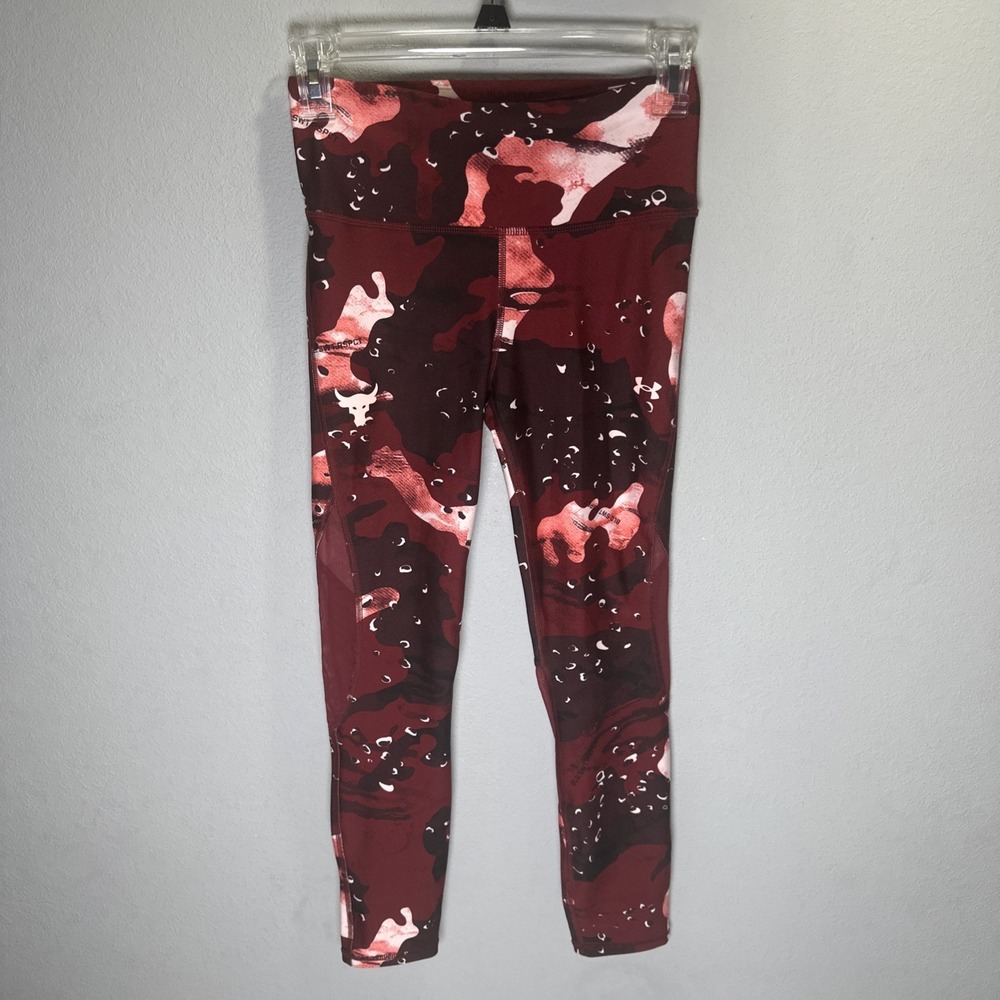 Under Armour UA Project Rock High Rise Compression Leggings Size small workout